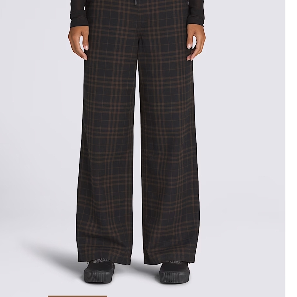 Van's Flannel Plaid Wide-Leg Women's Pants
